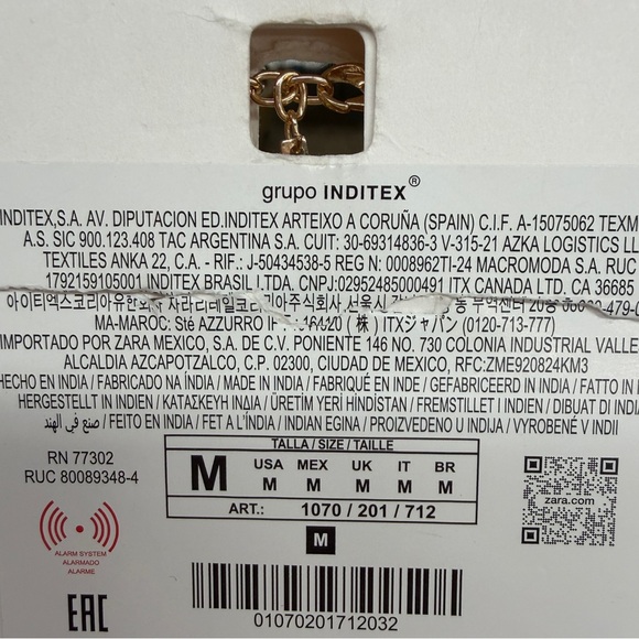 Zara Shell Cord Waterfall Necklace w Beads NIB NWT - Picture 8 of 13